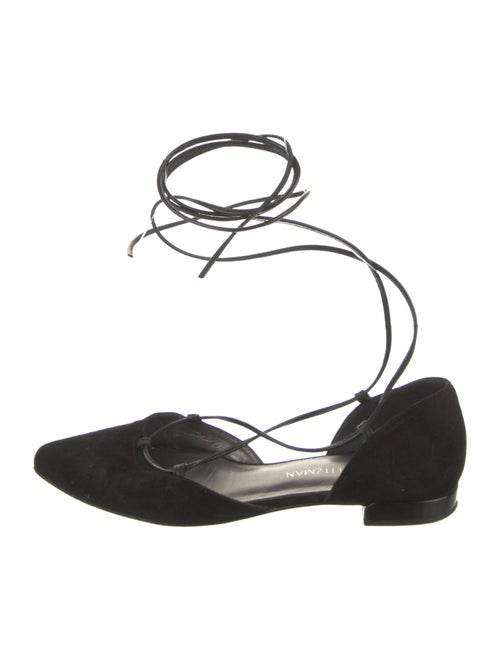 Stuart Weitzman Suede D'Orsay Flats