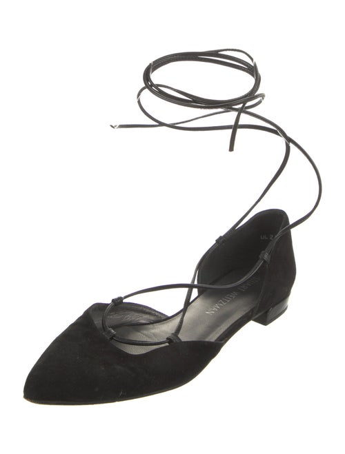 Stuart Weitzman Suede D'Orsay Flats