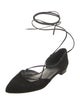 Stuart Weitzman Suede D'Orsay Flats