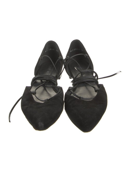 Stuart Weitzman Suede D'Orsay Flats