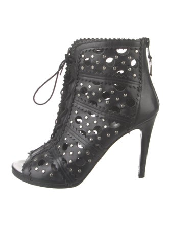 Stuart Weitzman Leather Patterned Pumps