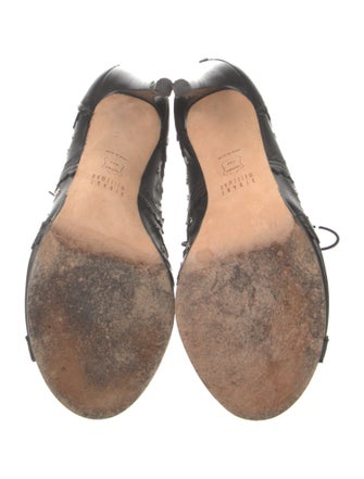 Stuart Weitzman Leather Patterned Pumps