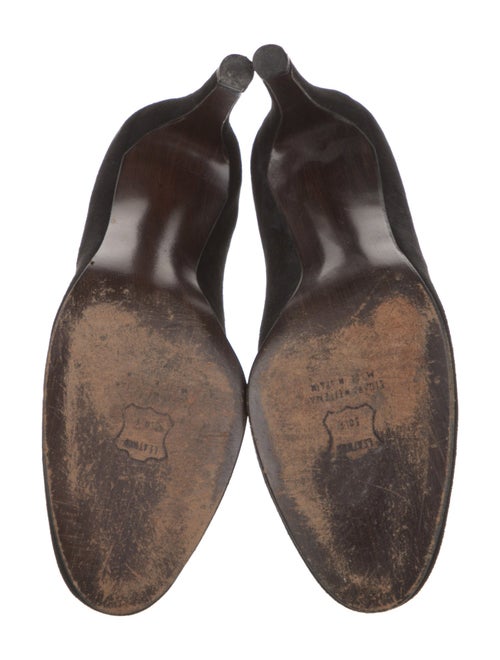 Stuart Weitzman Suede Bow Accents Pumps