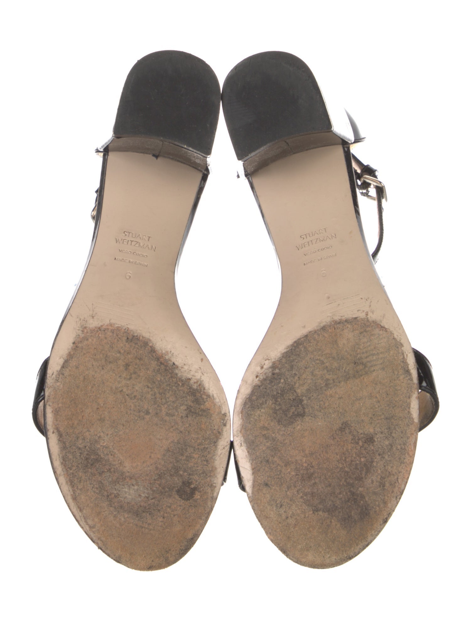 Stuart Weitzman Patent Leather Sandals