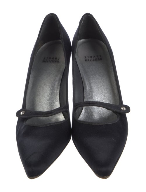 Stuart Weitzman Satin Bow Accents Pumps