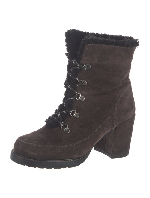 Stuart Weitzman Suede Lace-Up Boots