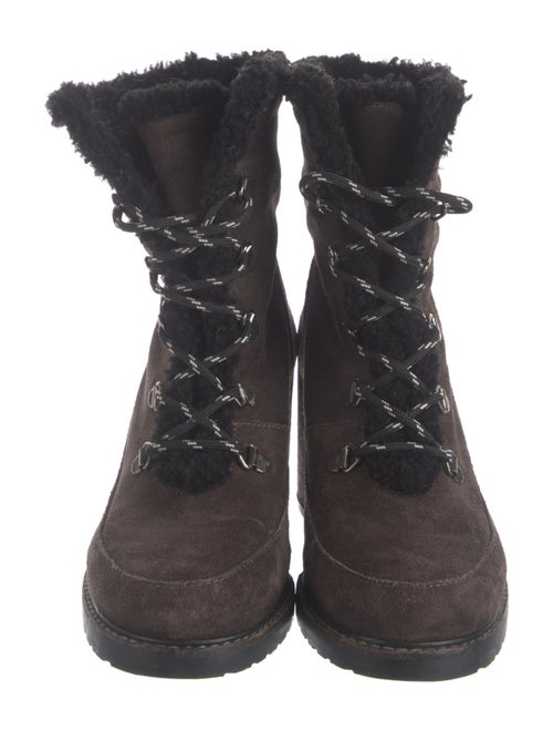 Stuart Weitzman Suede Lace-Up Boots