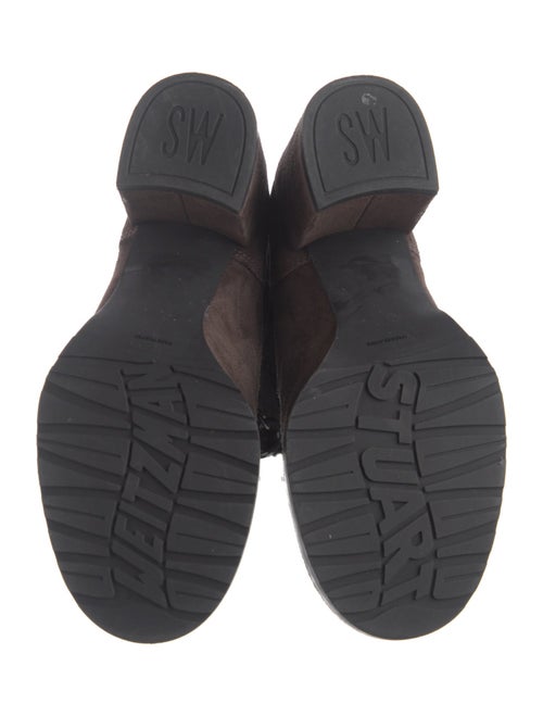 Stuart Weitzman Suede Lace-Up Boots