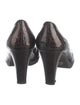 Stuart Weitzman Embossed Leather Pumps