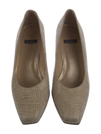 Stuart Weitzman Suede Printed Pumps