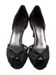 Stuart Weitzman Satin Mesh Accents D'Orsay Pumps