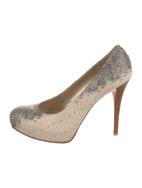Stuart Weitzman Snakeskin Animal Print Pumps