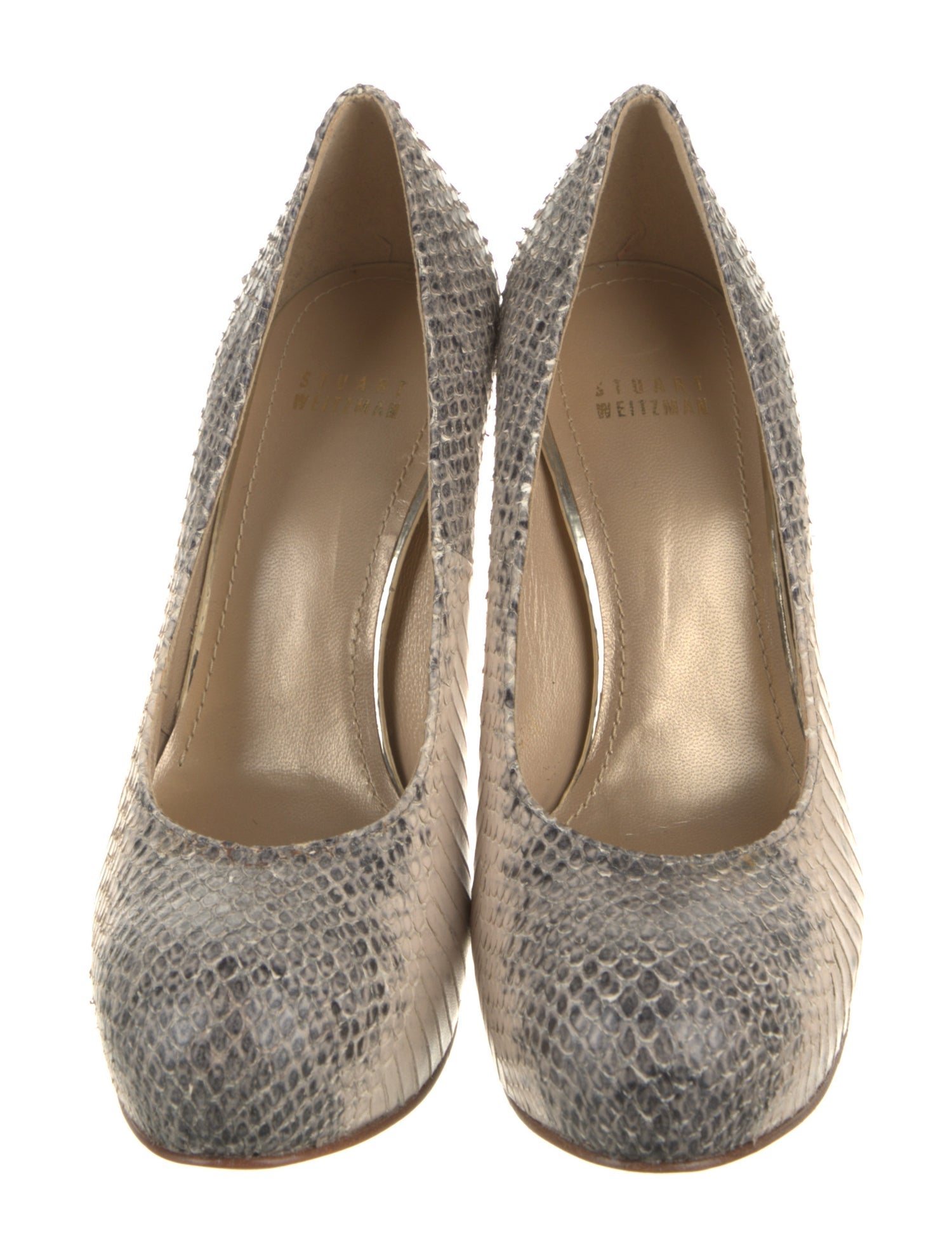 Stuart Weitzman Snakeskin Animal Print Pumps