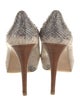 Stuart Weitzman Snakeskin Animal Print Pumps