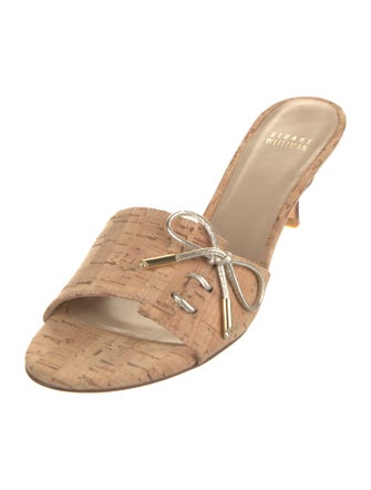 Stuart Weitzman Leather Slides