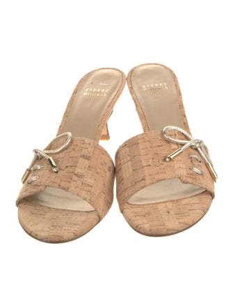 Stuart Weitzman Leather Slides