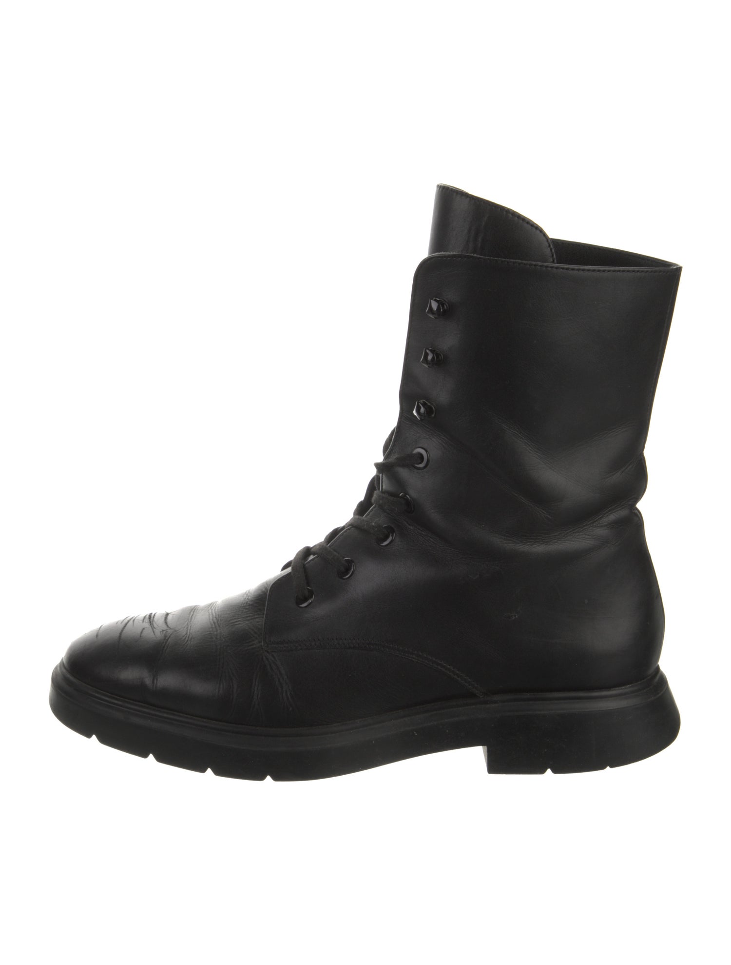 Stuart Weitzman Leather Combat Boots