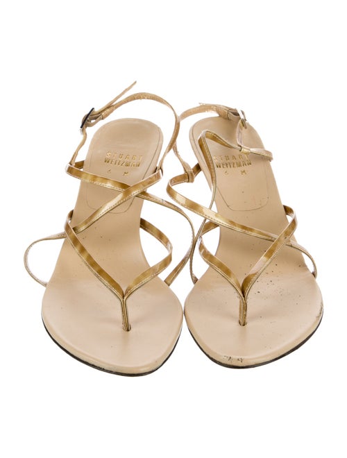 Stuart Weitzman Patent Leather Slingback Sandals