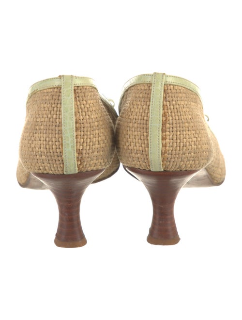 Stuart Weitzman Raffia Printed Pumps