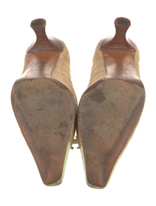 Stuart Weitzman Raffia Printed Pumps