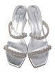 Stuart Weitzman Crystal Animal Print Slides