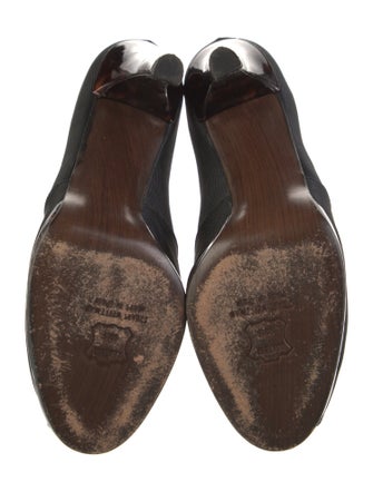 Stuart Weitzman Canvas Bow Accents Pumps