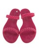 Stuart Weitzman Rubber Braided Accents Slides