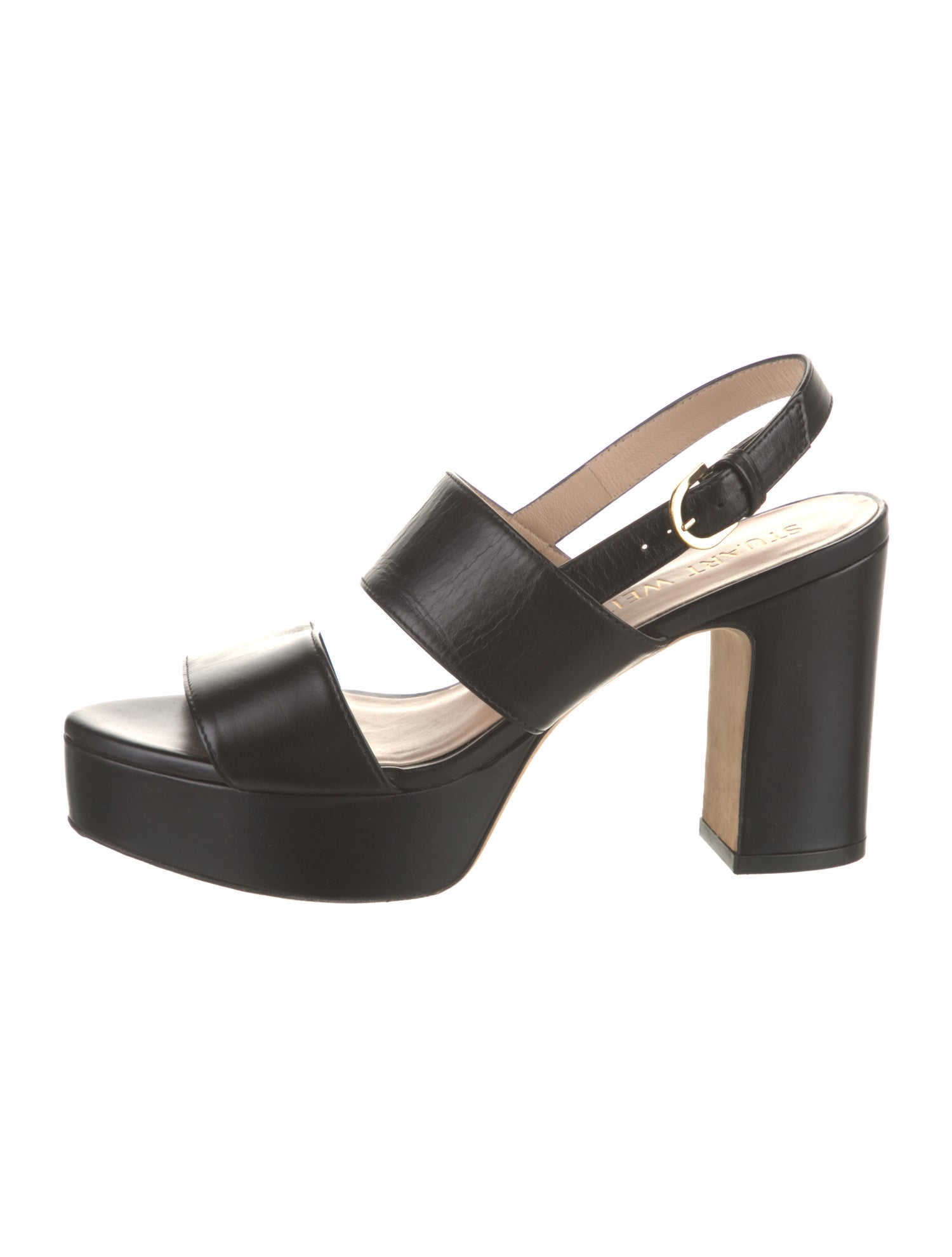 Stuart Weitzman Leather Slingback Sandals
