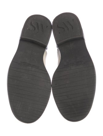 Stuart Weitzman Leather Colorblock Pattern Sneakers