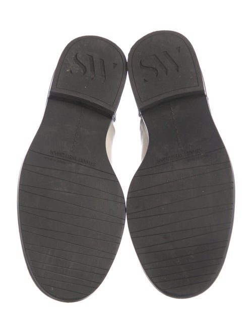 Stuart Weitzman Leather Colorblock Pattern Sneakers