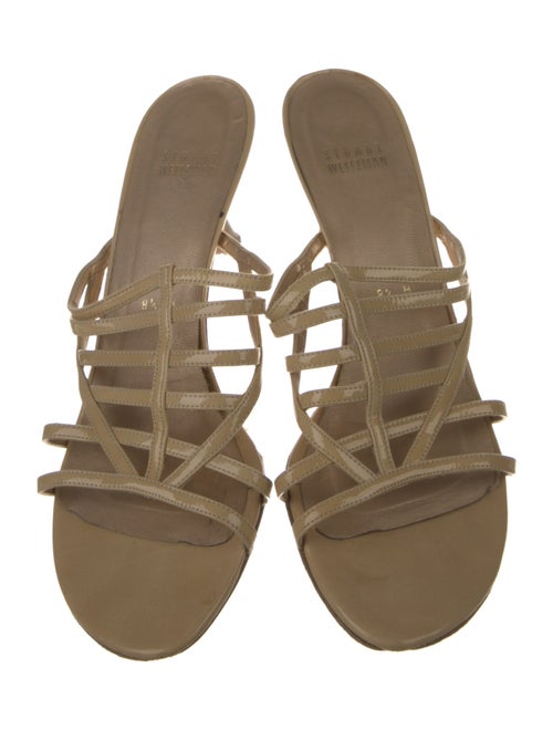 Stuart Weitzman Patent Leather Slides