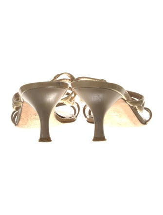 Stuart Weitzman Patent Leather Slides