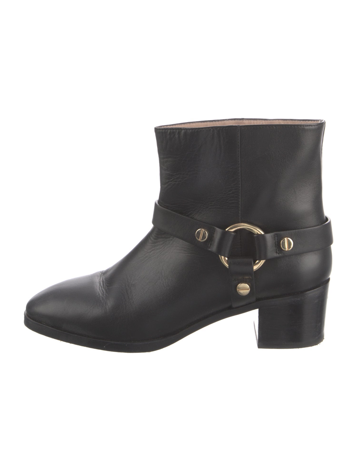 Stuart Weitzman Leather Moto Boots