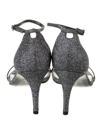 Stuart Weitzman Leather Printed Sandals