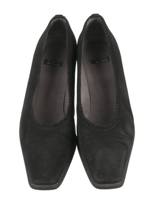 Stuart Weitzman Suede Braided Accents Pumps
