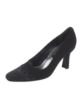Stuart Weitzman Crystal Embellishments Pumps