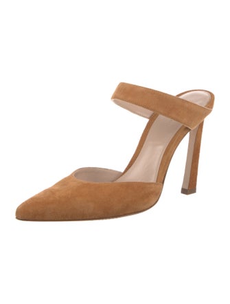 Stuart Weitzman Suede Mules