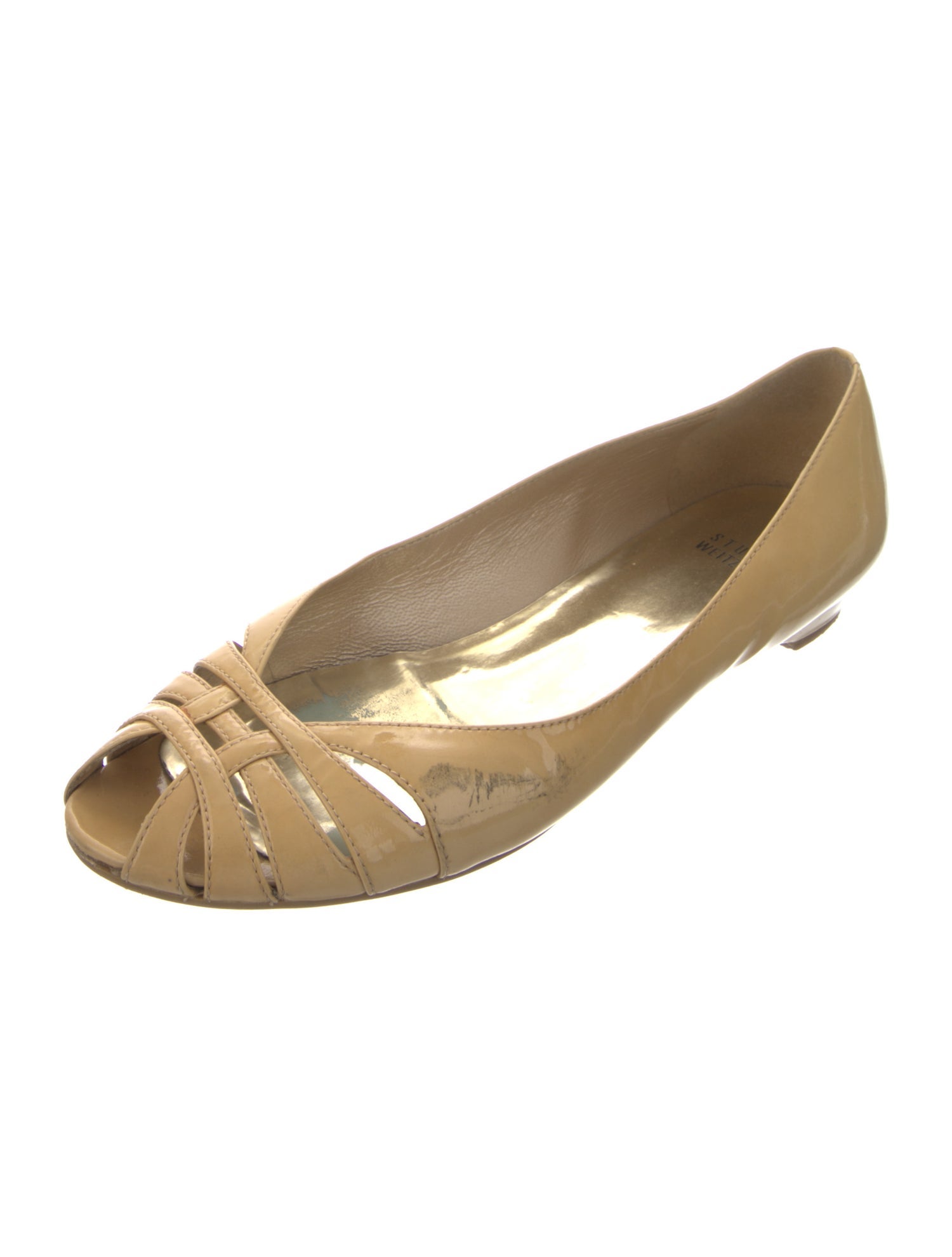 Stuart Weitzman Patent Leather Ballet Flats