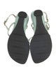 Stuart Weitzman Leather T-Strap Sandals