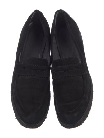 Stuart Weitzman Suede Tassel Accents Loafers