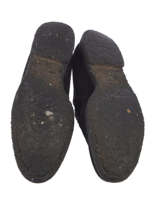 Stuart Weitzman Suede Tassel Accents Loafers