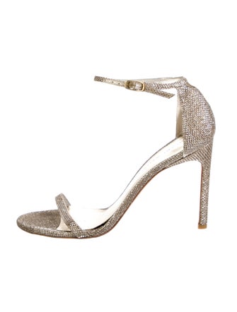 Stuart Weitzman Glitter Accents Sandals