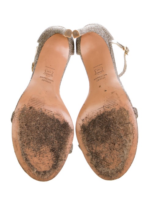 Stuart Weitzman Glitter Accents Sandals