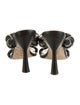 Stuart Weitzman Leather Braided Accents Slides