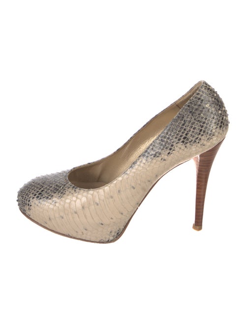 Stuart Weitzman Snakeskin Animal Print Pumps
