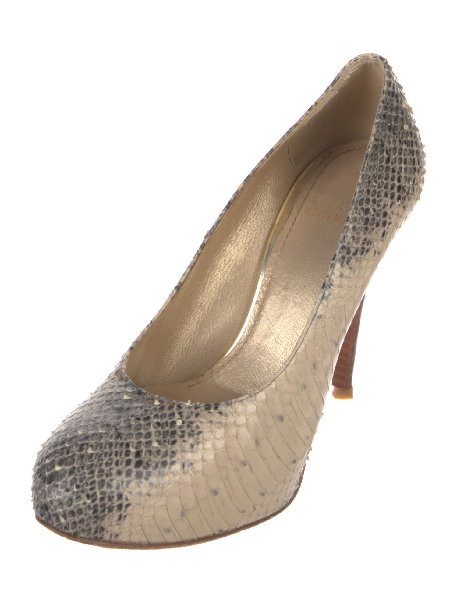 Stuart Weitzman Snakeskin Animal Print Pumps
