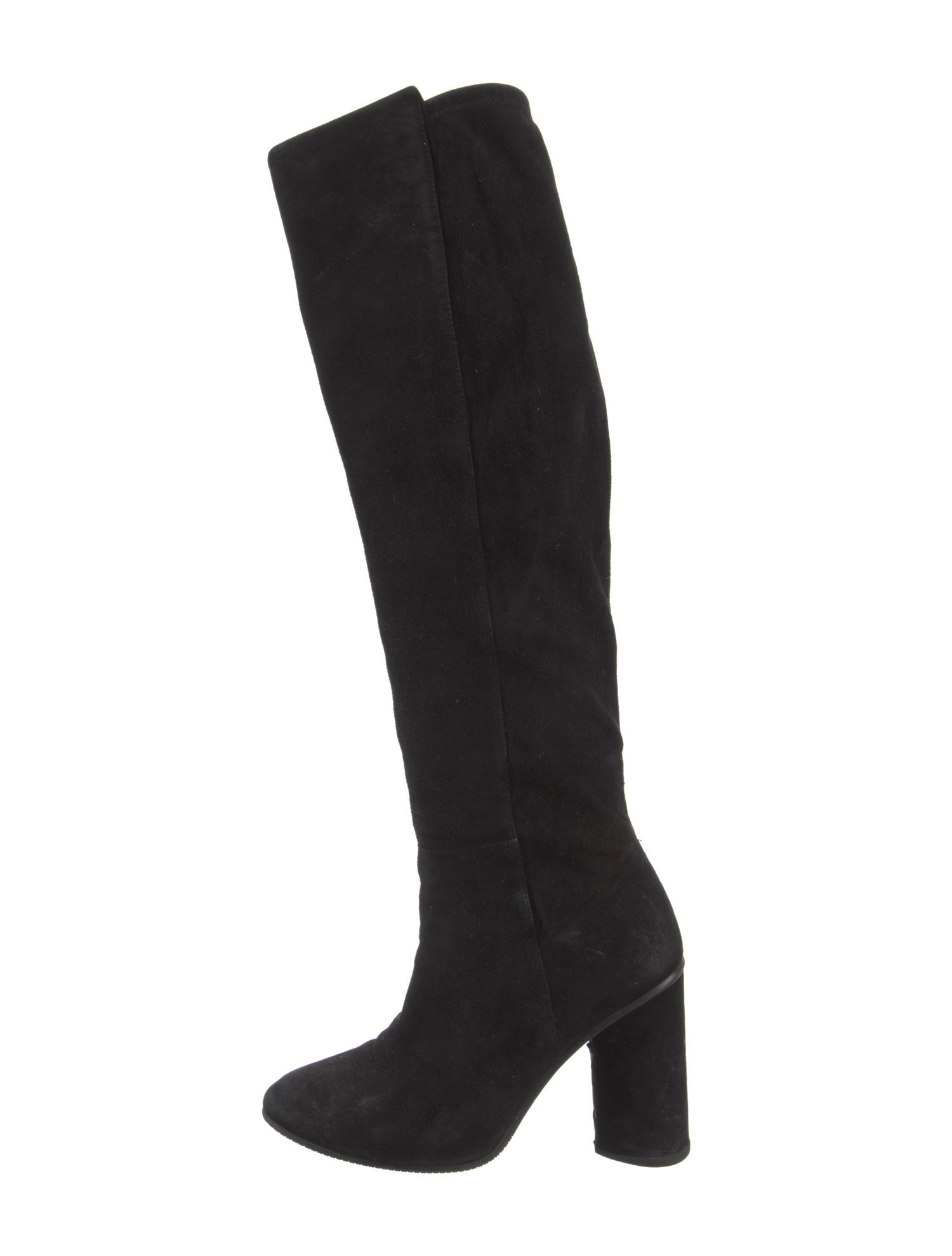 Stuart Weitzman Suede Embroidered Accent Boots