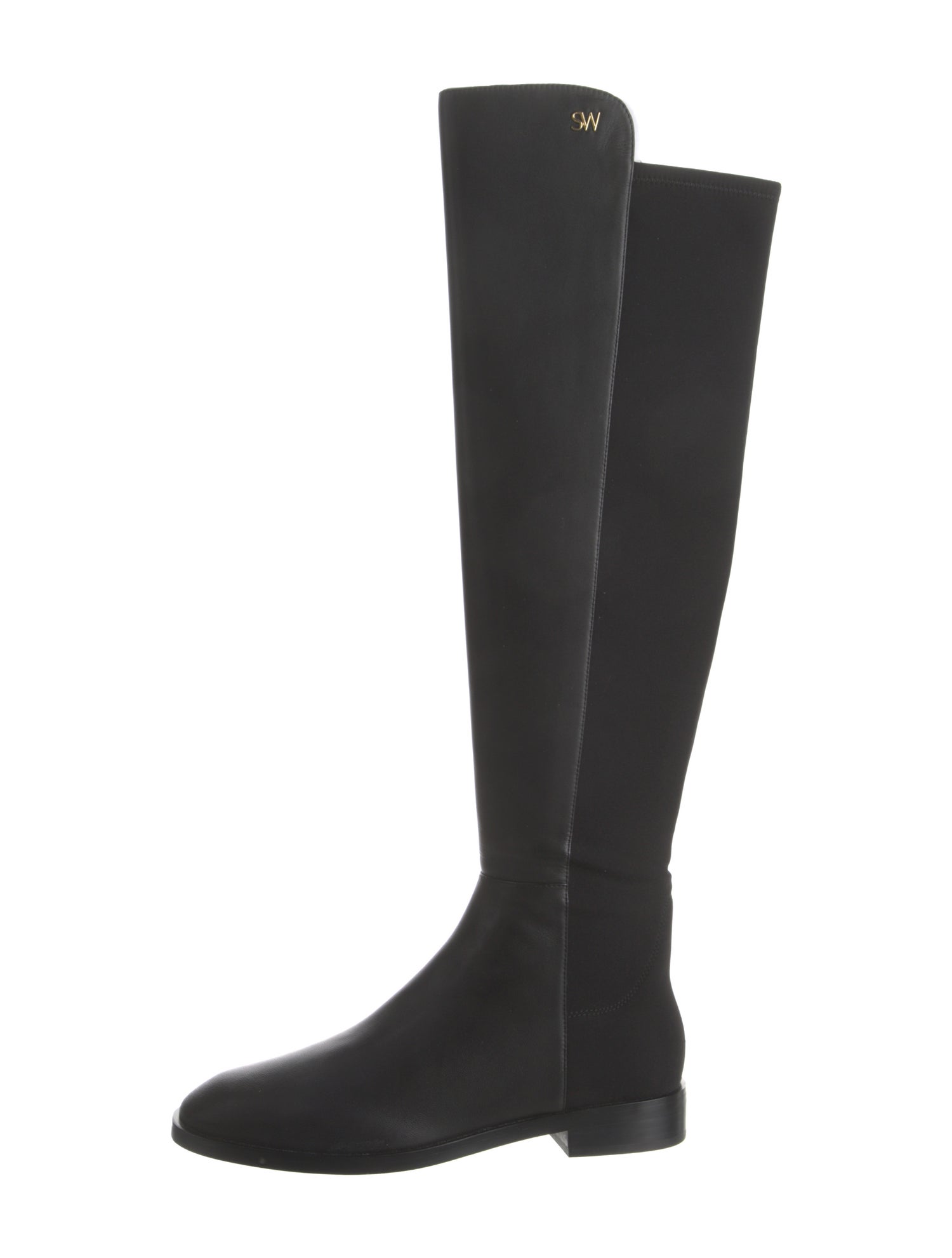 Stuart Weitzman Leather Pleated Accents Boots w/ Tags