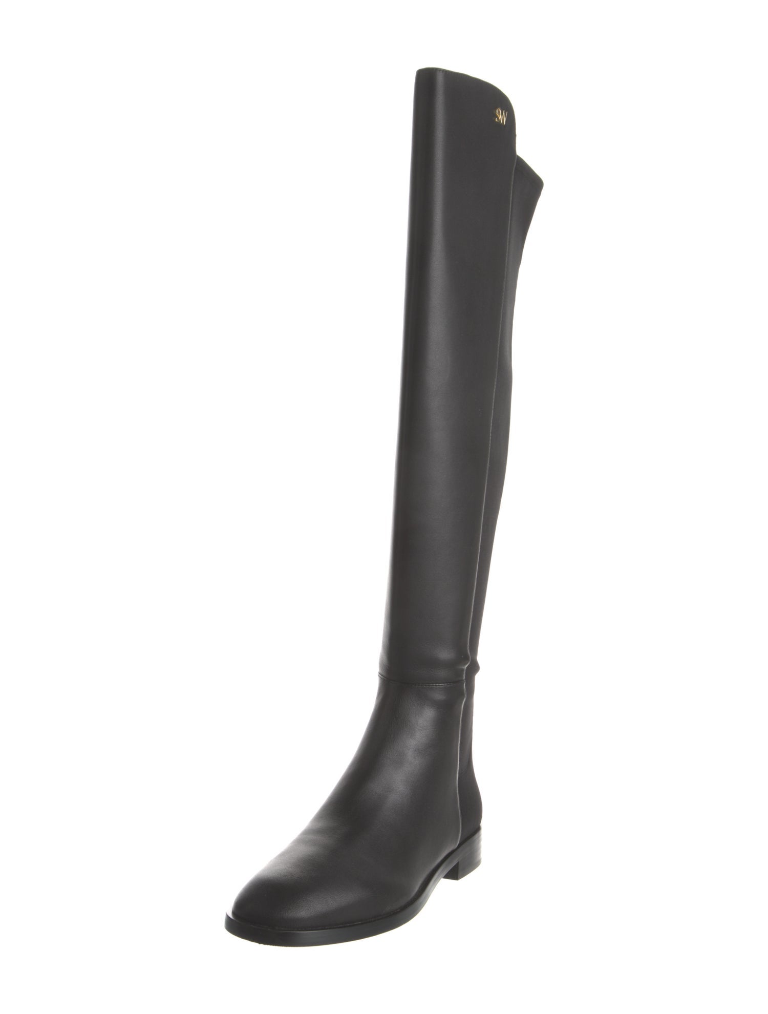 Stuart Weitzman Leather Pleated Accents Boots w/ Tags
