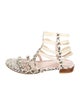 Stuart Weitzman Patent Leather Animal Print Gladiator Sandals
